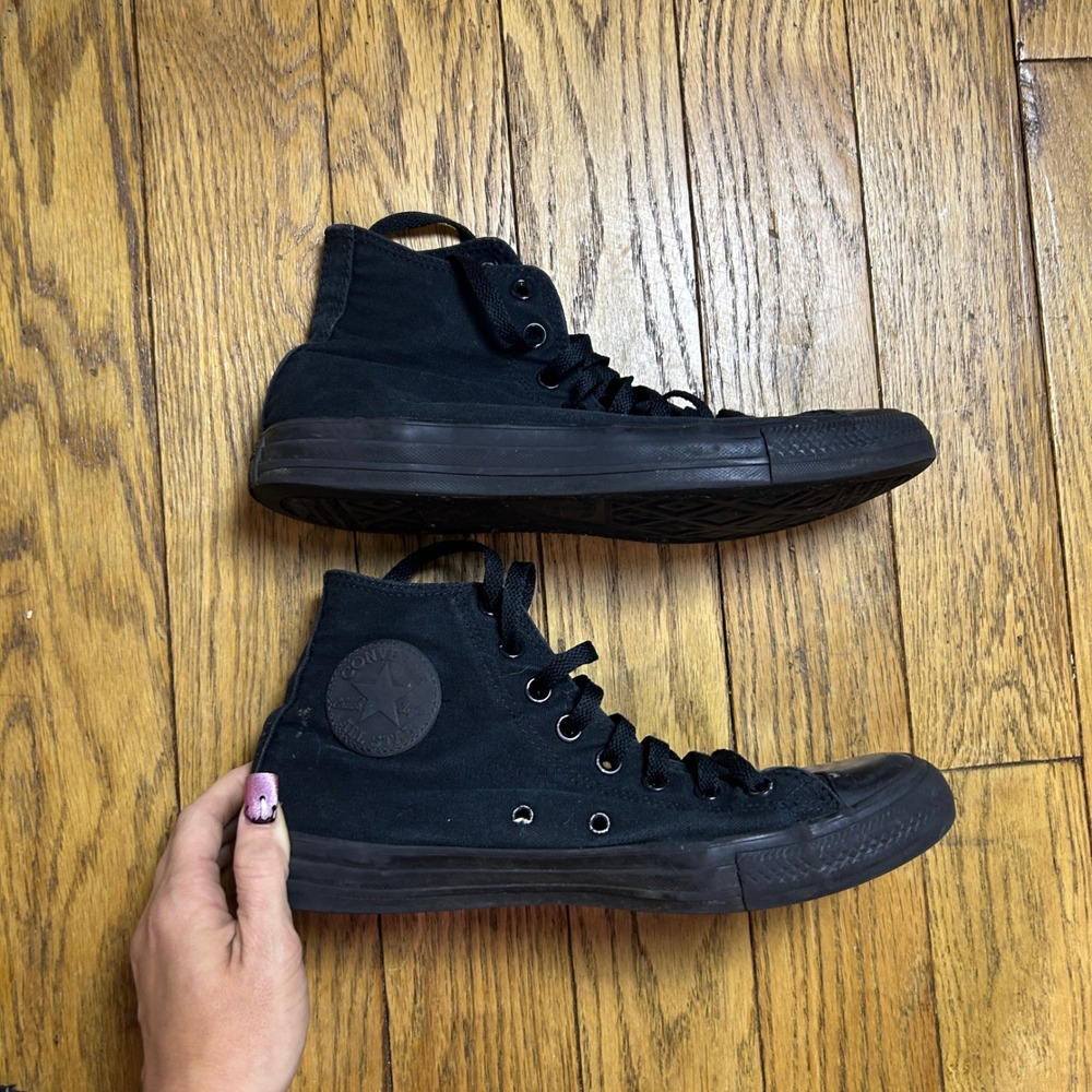 Converse Chuck Taylor All Star High Top Triple Black M3310 Mens 8 Woms 10
